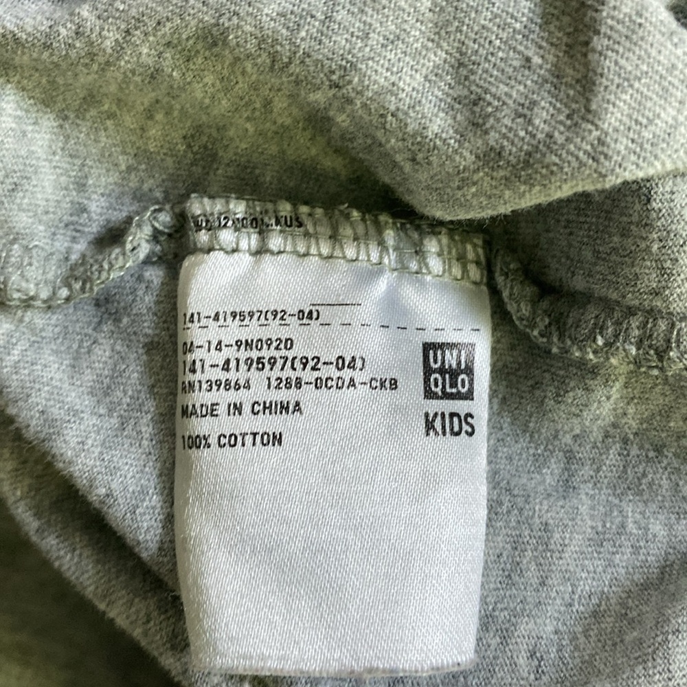 UNIQLO Kids Grey Donkey Kong cotton shirt size 3-4T - Picture 5 of 5